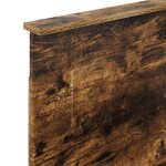 vidaXL Tête de lit avec tête de lit Chêne fumé 75 cm Bois d'ingénierie