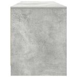 vidaXL Meuble TV gris béton 188 5x41x50 cm bois d'ingénierie