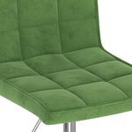 vidaXL Chaises pivotantes à manger lot de 2 vert foncé velours