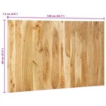 vidaXL Tête de lit 140 cm bois d'acacia massif