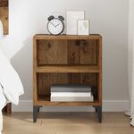 vidaXL Cabinet de chevet Bois ancien 40 x 30 x 50 cm Bois d'ingénierie