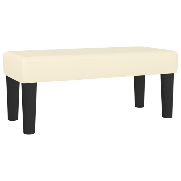 vidaXL Banc Crème 70x30x30 cm Similicuir