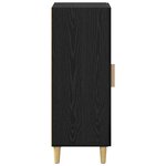 vidaXL Buffet Chêne noir 34 5 x 34 x 90 cm Bois d'ingénierie