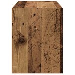 vidaXL Armoire avec 2 tiroirs vieux bois 60x31x40 cm bois d'ingénierie
