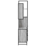 vidaXL Ensemble de meubles de salle de bain 3 Pièces Sonoma gris