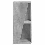 vidaXL Étagère latérale Gris béton 33 x 32 x 70 5 cm Bois d'ingénierie