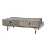 vidaXL Table basse 100 x 60 x 35 cm gris