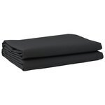 vidaXL Tissu de remplacement de store Noir 10x1.6 m