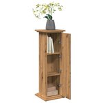 vidaXL Piédestal avec rangement chêne artisanal bois d'ingénierie