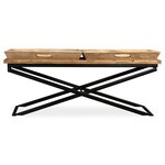 Vidaxl table basse bois de manguier massif 110 x 55 x 42 cm