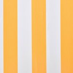 vidaXL Toile d'auvent Orange et blanc 500x300 cm