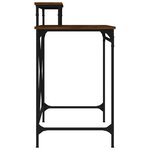 vidaXL Bureau chêne marron 80x50x90 cm bois d'ingénierie et fer