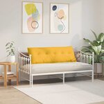 vidaXL Coussin de Dos Jaune clair 140 x 50 cm Tissu en velours côtelé