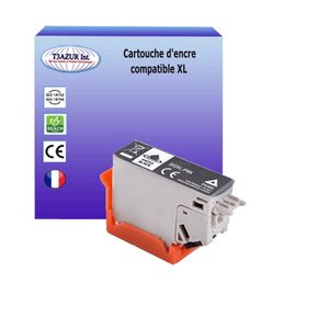 Cartouche compatible avec epson t02h1 / t02f1 (202xl) photo noire pour epson expression premium xp-6000  xp-6005