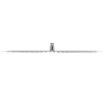 vidaXL Tête de douche plongeante rectangulaire en acier inoxydable 30x50 cm