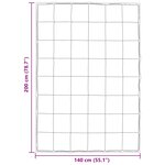 vidaXL Duvet complet toute l'année Doré 200 x 140 cm