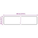 vidaXL Coureur de Tapis MARSA Gris 50 x 350 cm Polyester et PVC