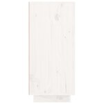 vidaXL Buffet Blanc 111x34x75 cm Bois massif de pin