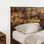 vidaXL Tête de lit Chêne fumé 150 cm Bois d'ingénierie