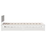 vidaXL Cadre de lit avec tiroirs sans matelas blanc 90x200 cm