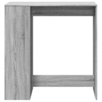 vidaXL Table de bar avec étagères sonoma gris bois d'ingénierie