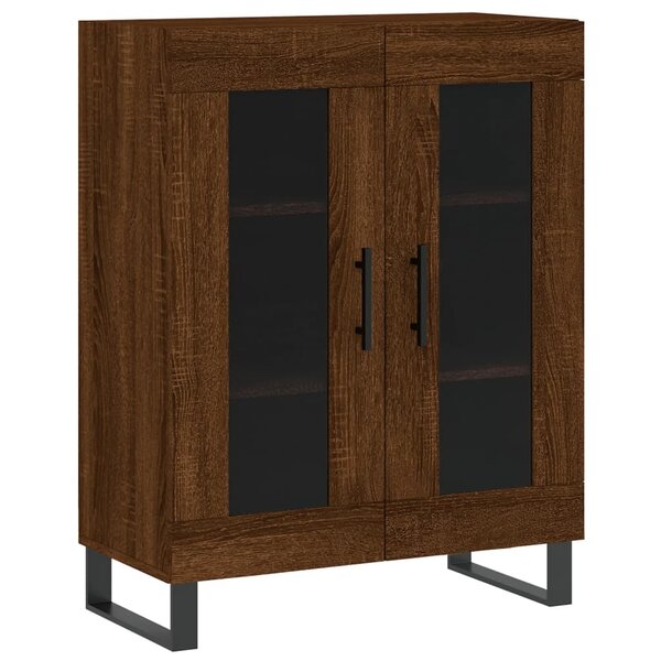vidaXL Buffet chêne marron 69 5x34x90 cm bois d'ingénierie