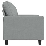 vidaXL Fauteuil Gris clair 60 cm Tissu