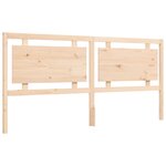 vidaXL Cadre de lit avec tête de lit 180x200 cm bois massif