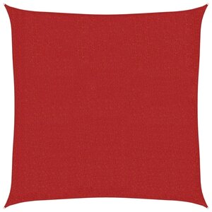 vidaXL Voile d'ombrage 160 g/m² Rouge 2x2 m PEHD