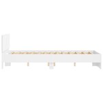 vidaXL Cadre de lit sans matelas blanc 120x200 cm