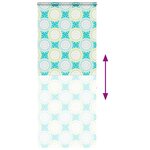 vidaXL Store enrouleur de douche avec cassette largeur du tissu 86 cm