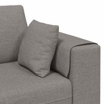 vidaXL Sofa en tissu avec coussin Taupe 208 cm tissu
