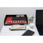 Trieur Harmonika à Fenêtres avec Élastiques 12 Compartiments Bleu EXACOMPTA