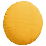 vidaXL Coussins de siège 2 Pièces Jaune clair Ø 50 cm