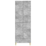 vidaXL Ensemble de Meubles 2 Pièces Gris béton Bois d'ingénierie