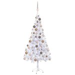vidaXL Arbre de Noël artificiel pré-éclairé/boules 180 cm 620 branches