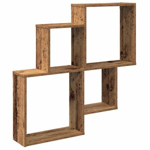 VidaXL Étagère murale vieux bois 80x15x78 5 cm bois d'ingénierie