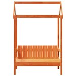 vidaXL Banc avec toit cire marron 117 5x70x176 5 cm bois de pin massif