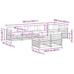 vidaXL Ensemble de canapés d'extérieur 8 Pièces Blanc et crème Polyester