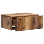 vidaXL Cabinet de chevet mural 2 Pièces Bois ancien 49 x 34 5 x 20 cm