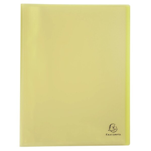 Protège-documents En Polypropylène Semi Rigide Chromaline Pastel 80 Vues - A4 - Jaune - X 10 - Exacompta