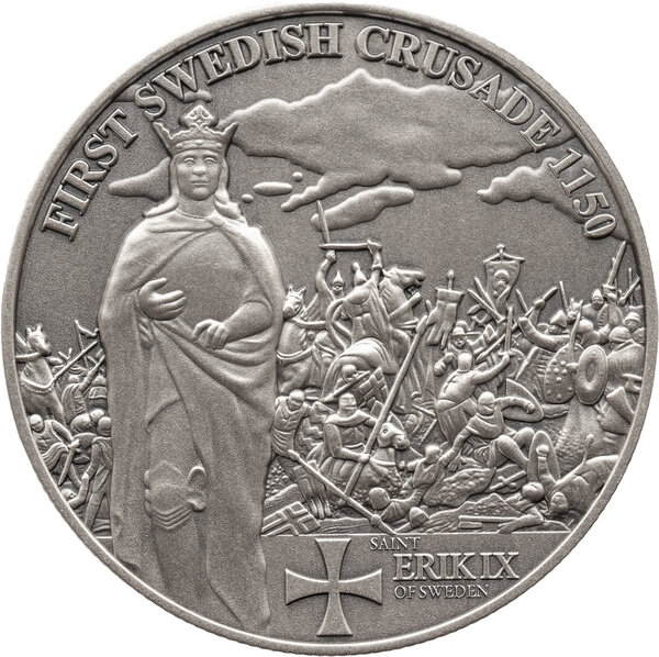 Monnaie SWEDISH CRUSADE History of the Crusades 1 Oz Argent 2$ Niue 2026 (PRÉCOMMANDE)