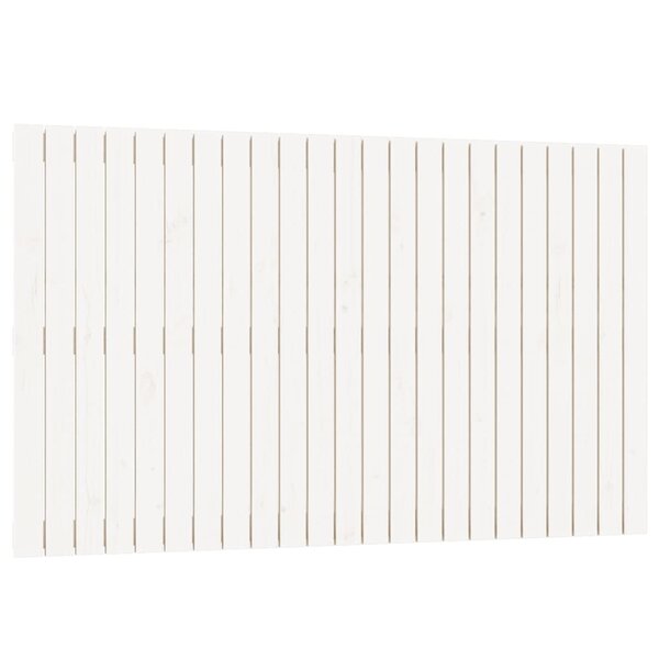 vidaXL Tête de lit murale Blanc 147x3x90 cm Bois massif de pin