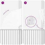 vidaXL Écran de confidentialité pour balcon Blanc 160 x 160 cm tissu