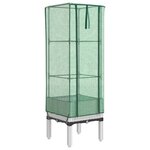 vidaXL Jardinière surélevée avec housse aspect rotin 40x40x140 cm