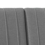 vidaXL Tête de lit capitonnée Gris foncé 135 cm Pin massif