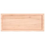 vidaXL Dessus de table 100x40x(2-6) cm bois de chêne massif non traité