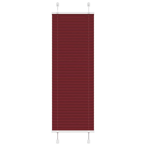 vidaXL Store plissé rouge bordeaux 45x100 cm largeur du tissu 44 4 cm