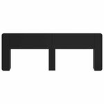 vidaXL Cabinet de Tête de Lit avec stockage Noir Bois d'ingénierie