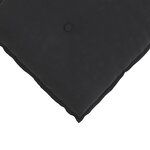 vidaXL Coussin de Dos Noir 200 x 50 cm Tissu en velours côtelé